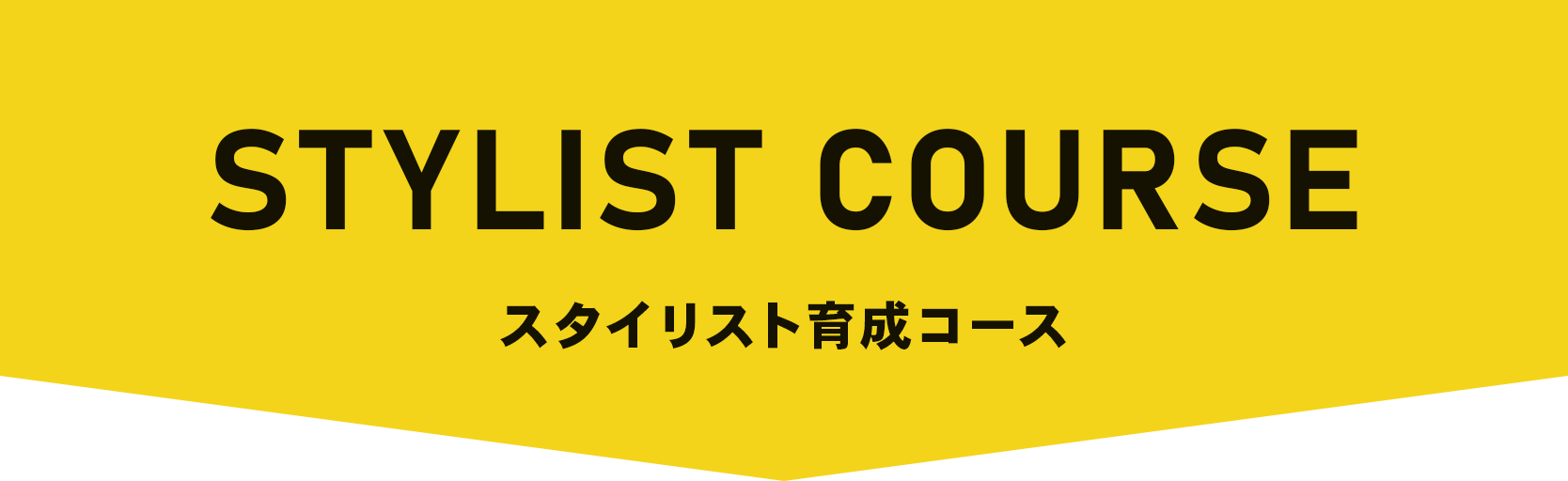 STYLIST COURSE　スタイリスト育成コース